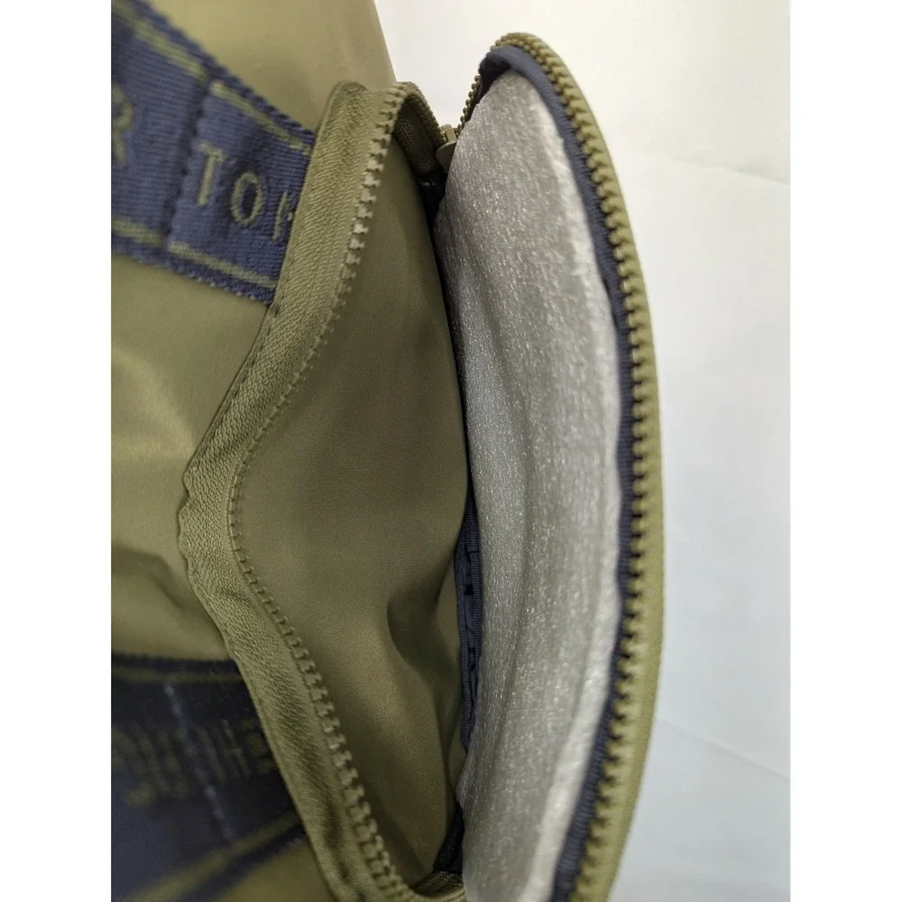NWT‎ Tommy Hilfiger Olive Green Nylon Tote Bag Crossbody Adjustable Strap